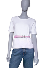 HERMÈS BELT H REVERSIBLE EPSOM SWIFT MAUVE SYLVESTRE / ÉTOUPE - PLD HDWR