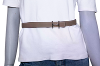 HERMÈS BELT H REVERSIBLE EPSOM SWIFT MAUVE SYLVESTRE / ÉTOUPE - PLD HDWR