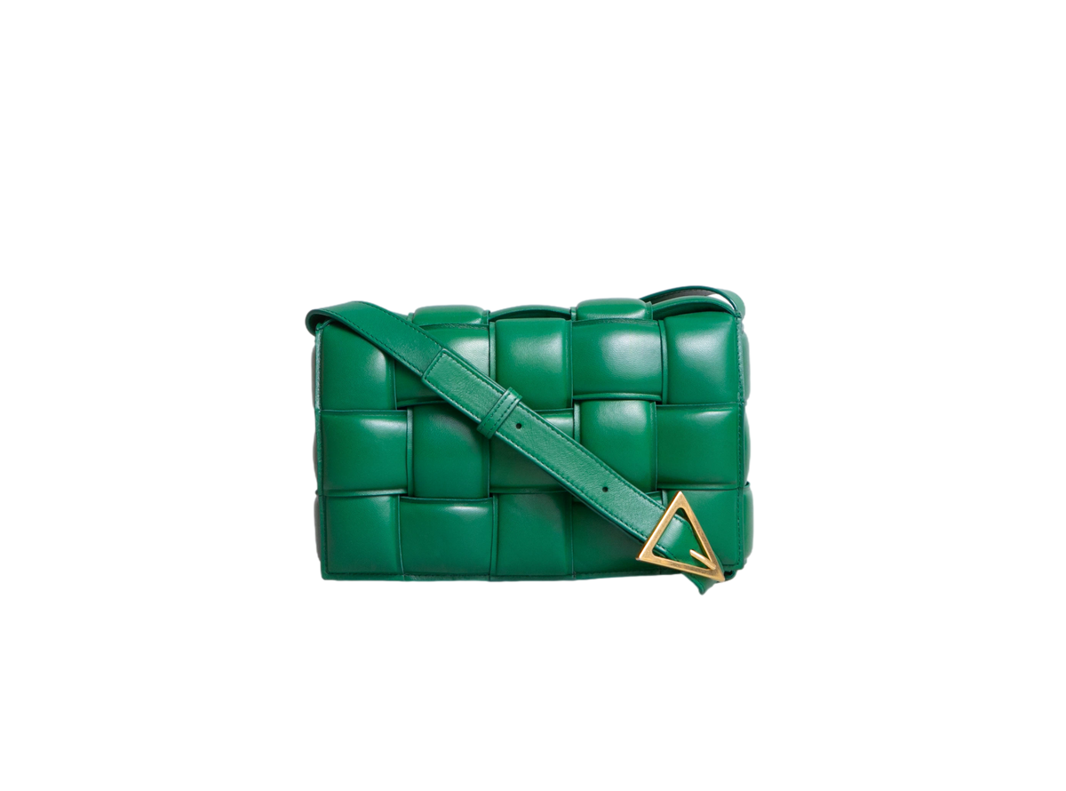 BOTTEGA PADDED CASSETTE MAXI INTRECCIATO GREEN
