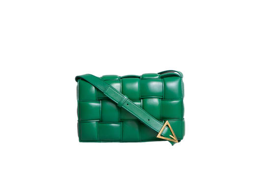 BOTTEGA PADDED CASSETTE MAXI INTRECCIATO GREEN