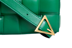 BOTTEGA PADDED CASSETTE MAXI INTRECCIATO GREEN