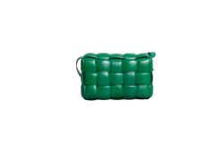 BOTTEGA PADDED CASSETTE MAXI INTRECCIATO GREEN