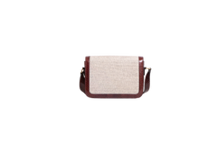 CELINE TRIOMPHE MEDIUM CANVAS WITH SNAKESKIN BROWN
