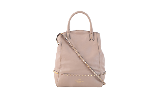 VALENTINO TOTE ROSE ROCKSTUD