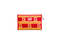 GUCCI POCHETTE PALM DESERT EL PASEO CROCHET RED/YELLOW