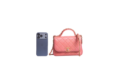 CHANEL BUSINESS AFFINITY CORAL GOLD HDWR