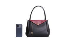 CHANEL MÉTIERS D'ART SMALL GRAINED CALFSKIN LAMBSKIN & GOLD METAL BLACK E BURGUNDY - 2026