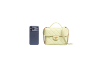 CHANEL SMALL VANITY CASE CAVIAR AVOCADO GOLD HDWR
