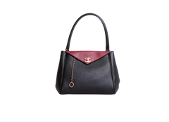 CHANEL MÉTIERS D'ART SMALL GRAINED CALFSKIN LAMBSKIN & GOLD METAL BLACK E BURGUNDY - 2026
