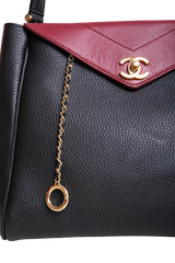 CHANEL MÉTIERS D'ART SMALL GRAINED CALFSKIN LAMBSKIN & GOLD METAL BLACK E BURGUNDY - 2026