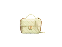 CHANEL SMALL VANITY CASE CAVIAR AVOCADO GOLD HDWR