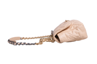 CHANEL 19 MEDIUM 3 FLAP BAG LAMBSKIN CREAM HDW GOLD 2020