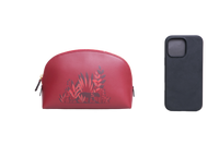 CARTIER POUCH PANTHERE ZIP COSMETIC RED