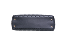 CHANEL COCO MEDIUM CAVIAR TOP HANDLE LIZARD BLACK 2019