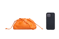 BOTTEGA MINI POUCH CALFSKIN ORANGE