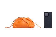 BOTTEGA MINI POUCH CALFSKIN ORANGE