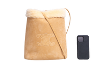 CELINE BUCKET SHEARLING NATURAL