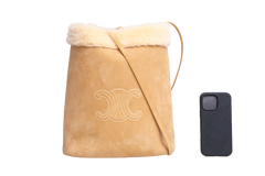 CELINE BUCKET SHEARLING NATURAL