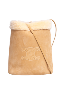 CELINE BUCKET SHEARLING NATURAL