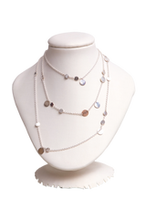 HERMÈS NECKLACE CONFETTI SILVER AND ROSE GOLD