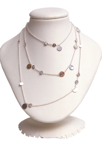 HERMÈS NECKLACE CONFETTI SILVER AND ROSE GOLD