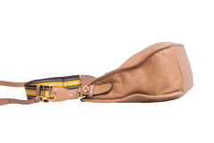 PRADA PHENIX ZIPPERED MESSENGER VITELLO CARAMEL