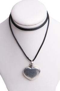 TIFFANY NECKLACE STERLING SILVER HEART FLASK