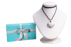 TIFFANY NECKLACE STERLING SILVER HEART FLASK