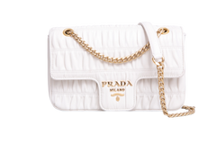 PRADA GAUFRE CROSSBODY NAPPA OFF WHITE