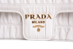 PRADA GAUFRE CROSSBODY NAPPA OFF WHITE