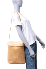 CELINE BUCKET SHEARLING NATURAL