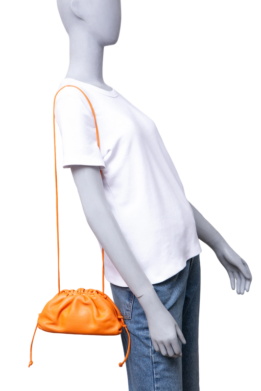 BOTTEGA MINI POUCH CALFSKIN ORANGE