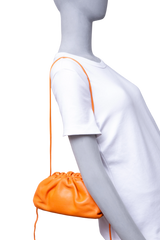 BOTTEGA MINI POUCH CALFSKIN ORANGE
