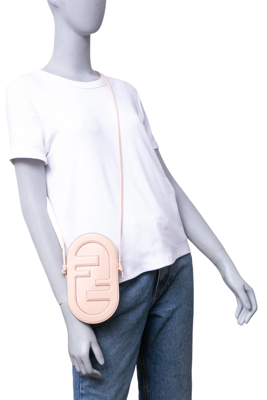 FENDI O'LOCK PHONE HOLDER BEIGE