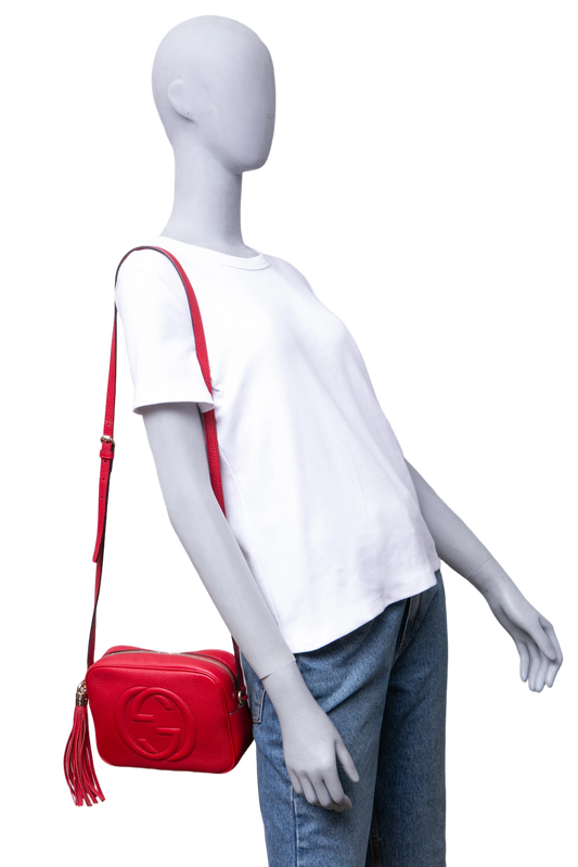 GUCCI SOHO DISCO CAMERA BAG RED