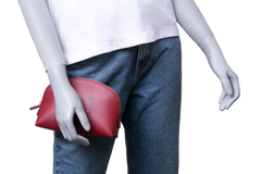 CARTIER POUCH PANTHERE ZIP COSMETIC RED