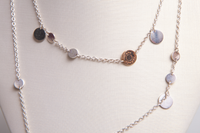 HERMÈS NECKLACE CONFETTI SILVER AND ROSE GOLD