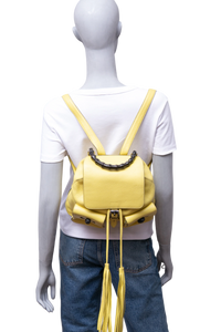 GUCCI BACKPACK BAMBOO DAILY TASSEL YELLOW