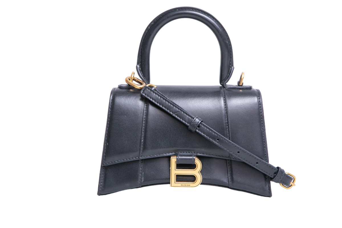 BALENCIAGA HOURGLASS SMALL BLACK