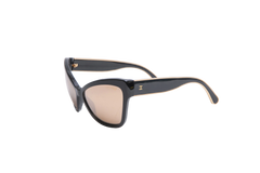 CHANEL CAT EYE LUXE MIRRORED BLACK
