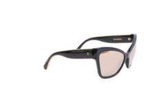 CHANEL CAT EYE LUXE MIRRORED BLACK