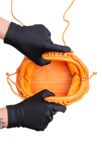 BOTTEGA MINI POUCH CALFSKIN ORANGE