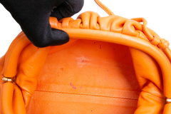 BOTTEGA MINI POUCH CALFSKIN ORANGE