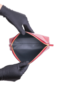 CARTIER POUCH PANTHERE ZIP COSMETIC RED