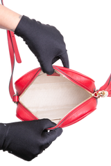 GUCCI SOHO DISCO CAMERA BAG RED