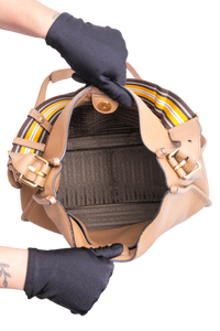 PRADA PHENIX ZIPPERED MESSENGER VITELLO CARAMEL