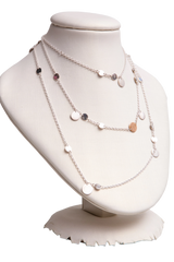 HERMÈS NECKLACE CONFETTI SILVER AND ROSE GOLD