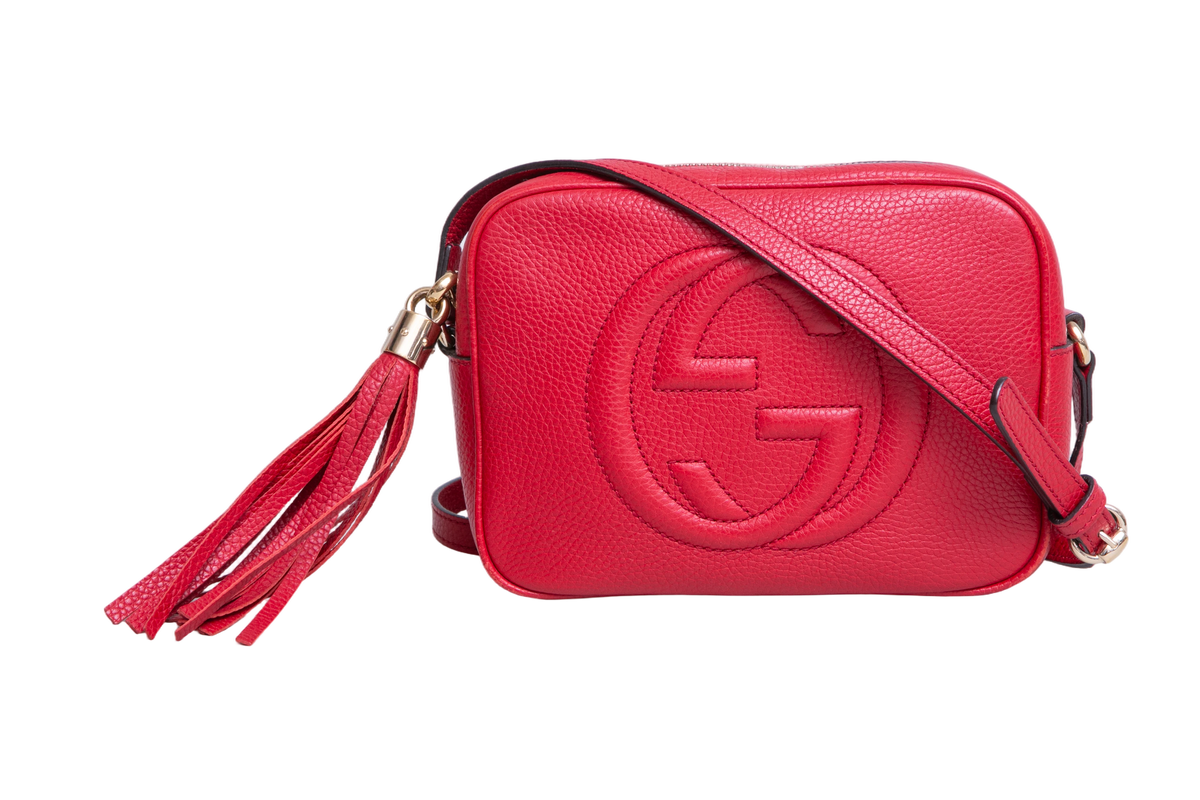 GUCCI SOHO DISCO CAMERA BAG RED