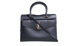 YSL UPTOWN MEDIUM TOTE LEATHER BLACK