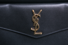 YSL UPTOWN MEDIUM TOTE LEATHER BLACK